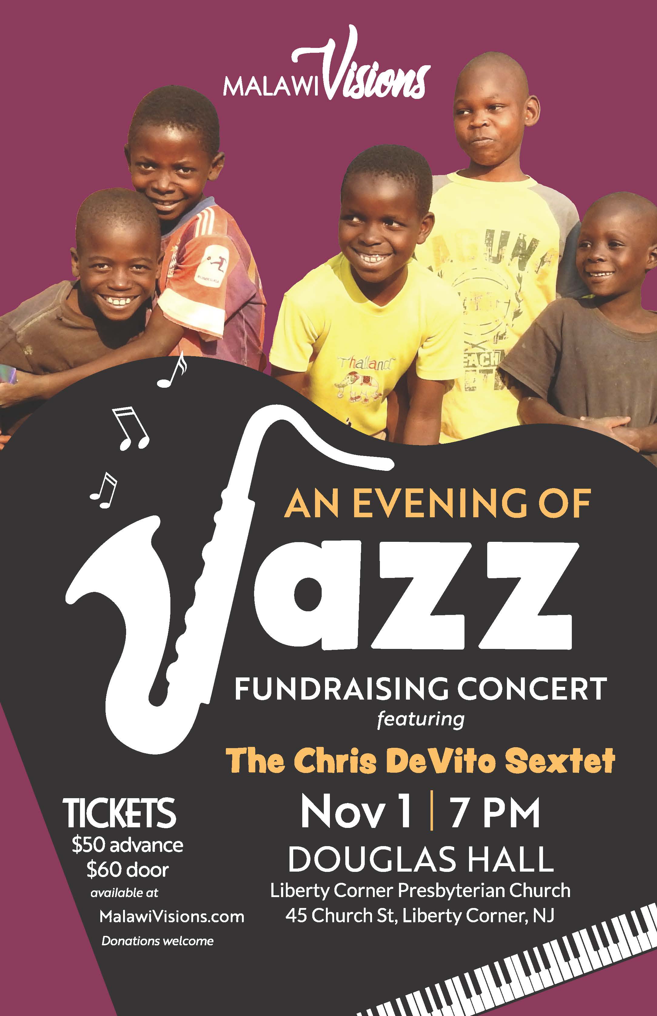  Malawi Vision Jazz Fundraiser with Chris DeVito Quintet