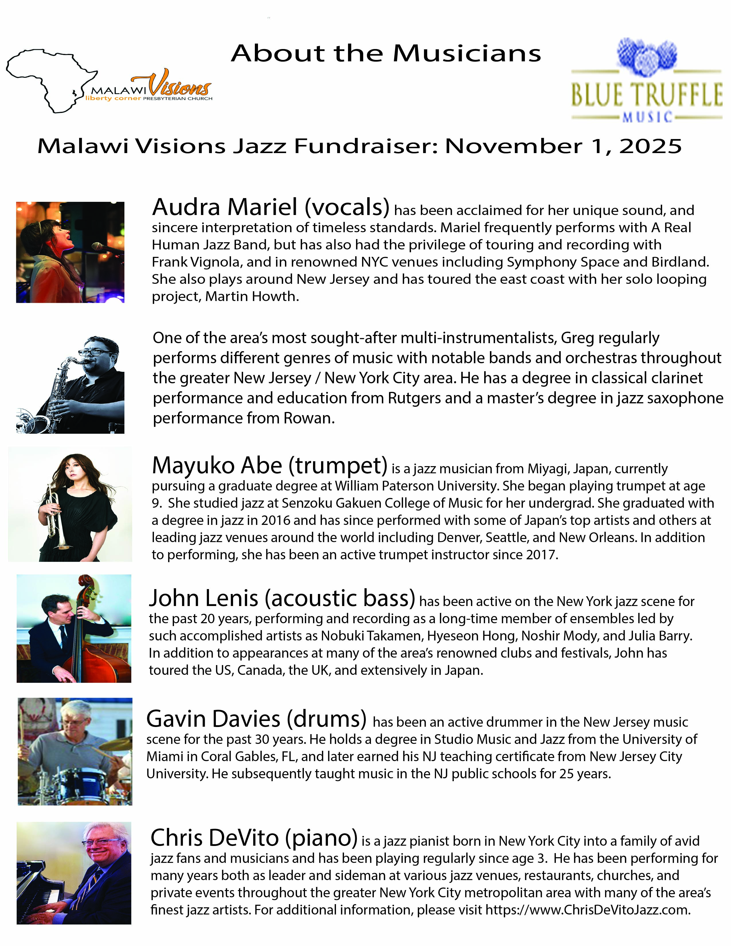 Chris DeVito Quintet - 2024 Valenine Jazz Concert