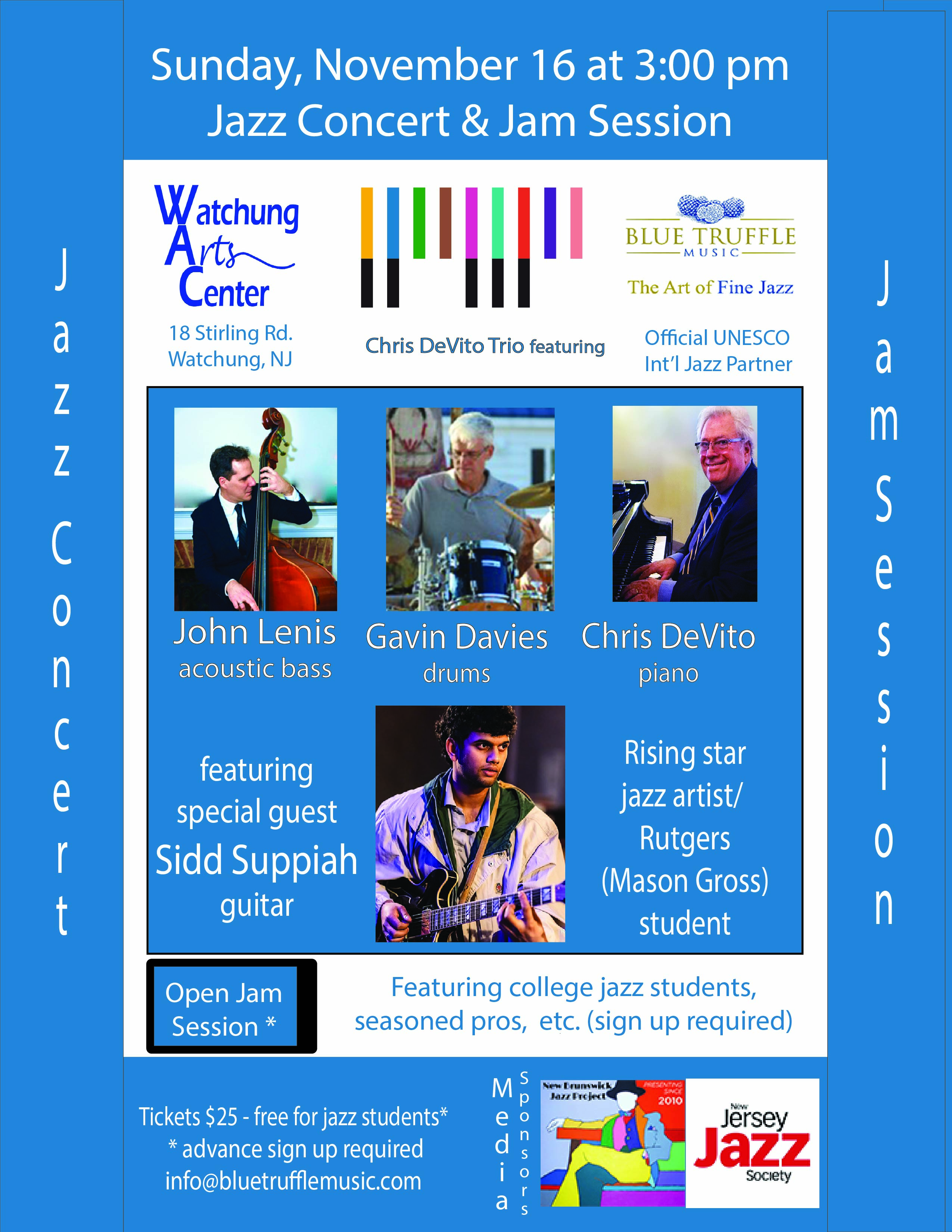 Watchung Arts Jazz Concert