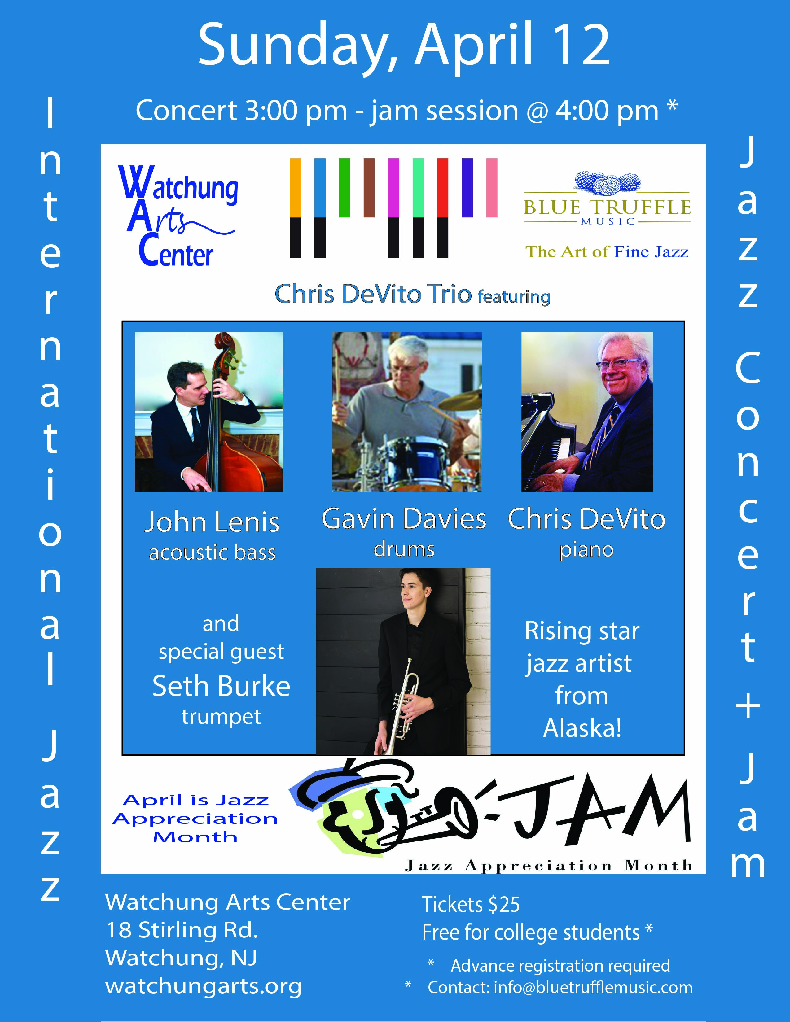 Chris DeVito Trio - Jazz Appreciation Month Concert